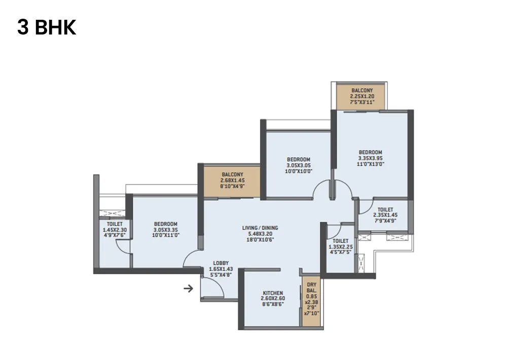 3 BHK